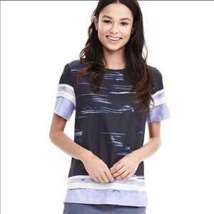 Banana Republic Brush stroke print top
